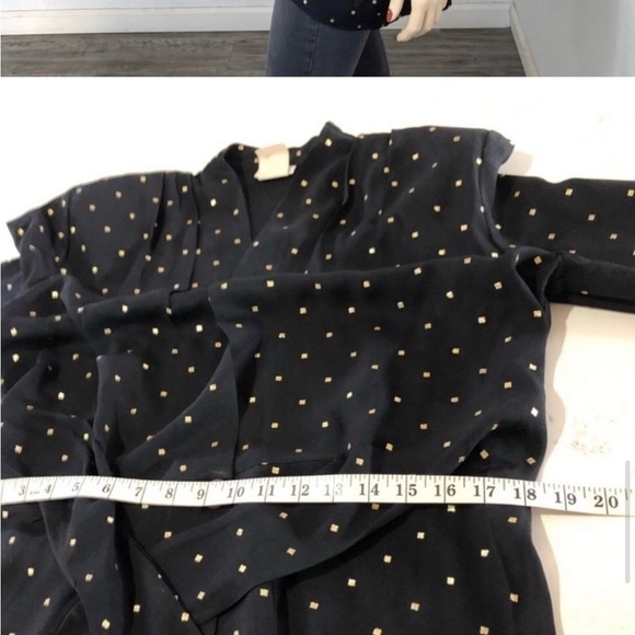 Vintage Sequel jacket/blazer V-neck long sleeve tie front black - Picture 13 of 13